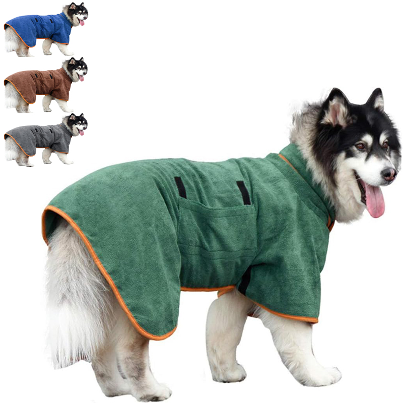 Dog Bathrobe Towel Pet Drying  - огляд і ціна Beach Towel Large