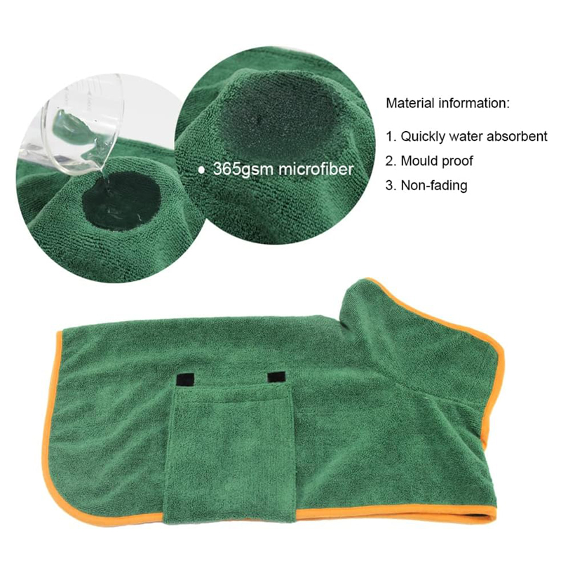 Dog Bathrobe Towel Pet Drying  - огляд і ціна Beach Towel Large