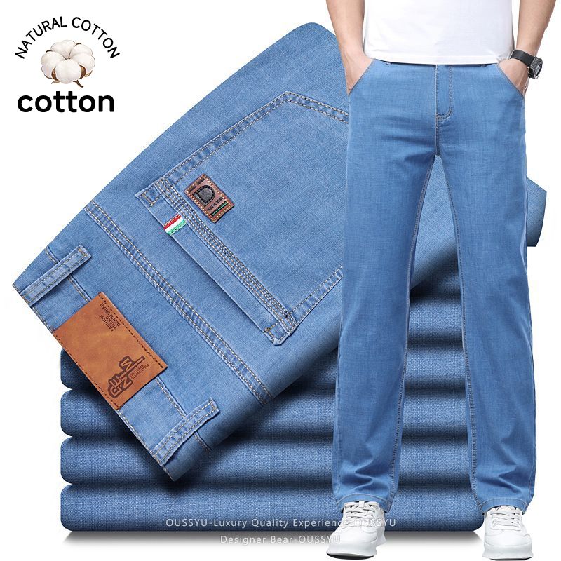Summer Thin Men's Elastic Cott - огляд і ціна Levis Jeans 501