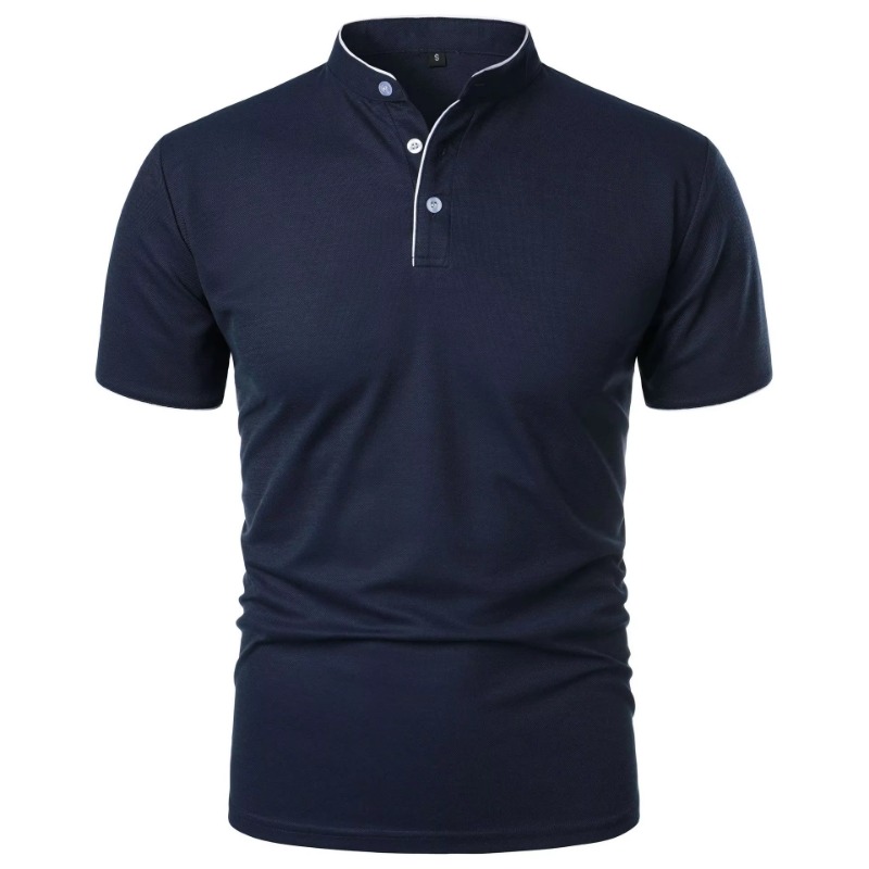 New Men's Short Sleeve Collar  - огляд і ціна Polo Shirt Pique