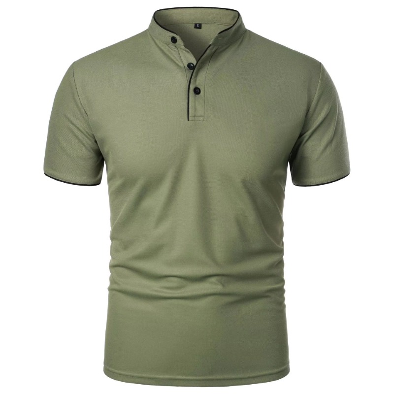 New Men's Short Sleeve Collar  - огляд і ціна Polo Shirt Pique