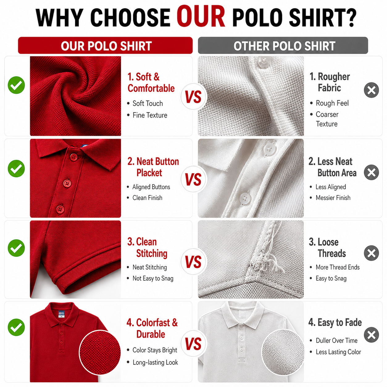 Custom Logo Polo Shirt Men Wom - огляд і ціна Polo Shirt Pique
