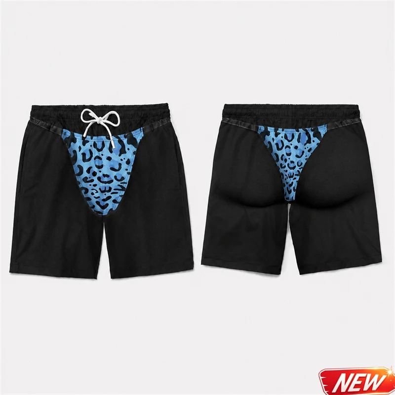 Funny Men 3D Print Leopard Pri - огляд і ціна Trunks Board Surf